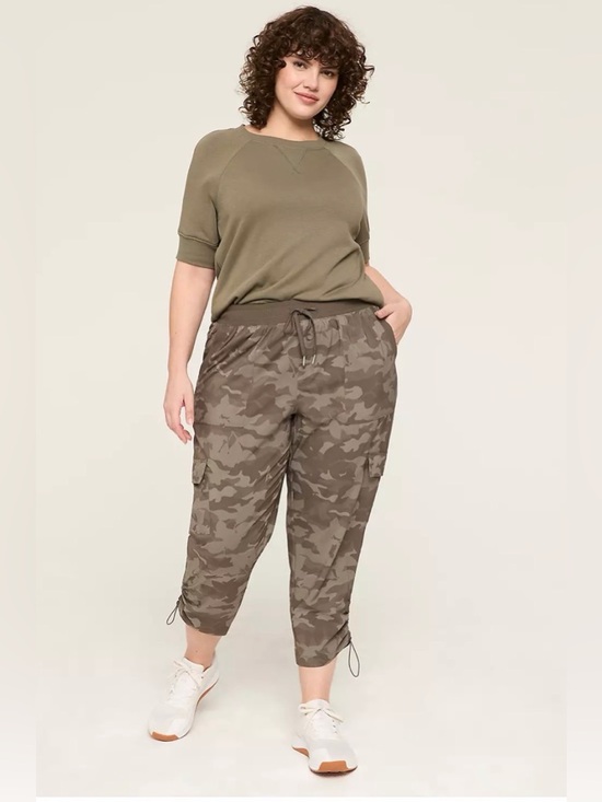 Lane Bryant Pants - Olive Camo Cargo Jogger Pants